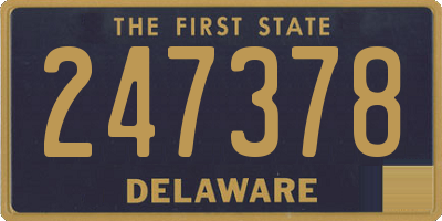 DE license plate 247378