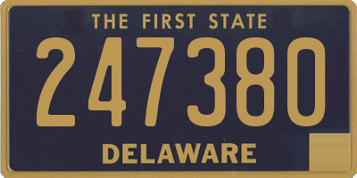 DE license plate 247380