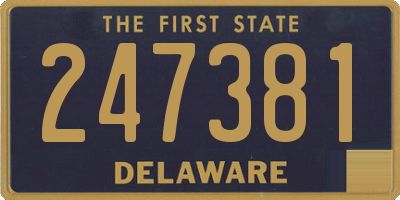 DE license plate 247381