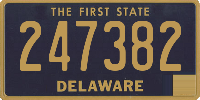DE license plate 247382