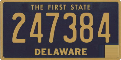 DE license plate 247384