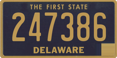 DE license plate 247386