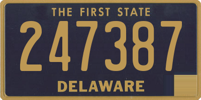 DE license plate 247387