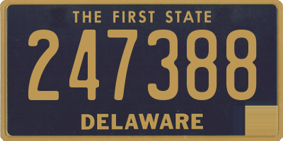 DE license plate 247388