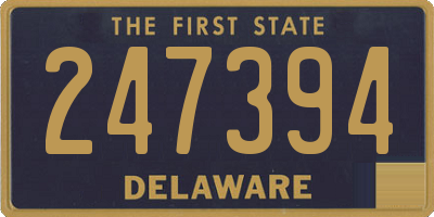 DE license plate 247394
