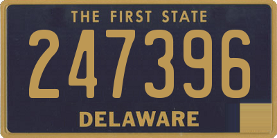DE license plate 247396