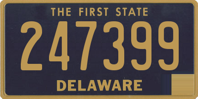 DE license plate 247399