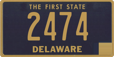 DE license plate 2474
