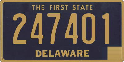 DE license plate 247401