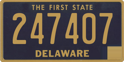 DE license plate 247407