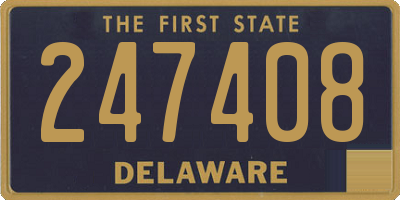 DE license plate 247408