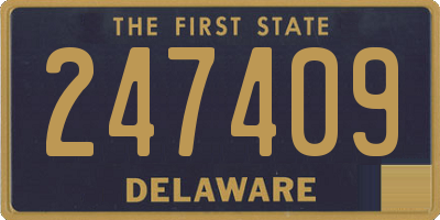 DE license plate 247409