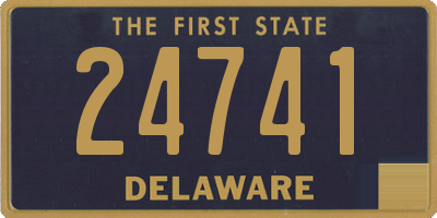 DE license plate 24741