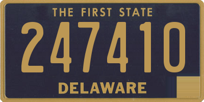 DE license plate 247410