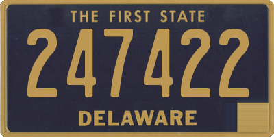 DE license plate 247422