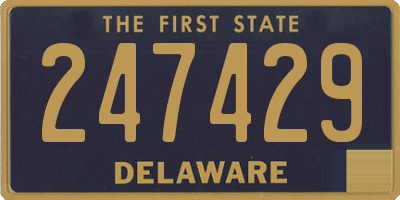 DE license plate 247429
