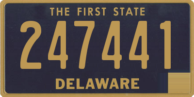 DE license plate 247441
