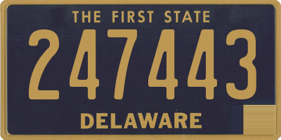 DE license plate 247443