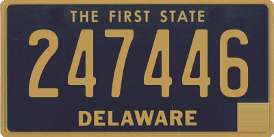 DE license plate 247446