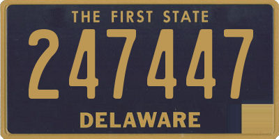 DE license plate 247447