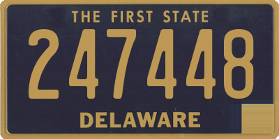 DE license plate 247448