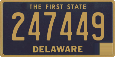 DE license plate 247449