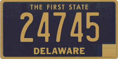 DE license plate 24745