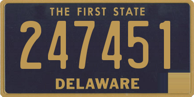 DE license plate 247451