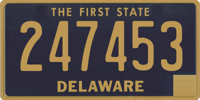 DE license plate 247453