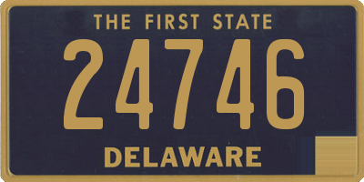 DE license plate 24746