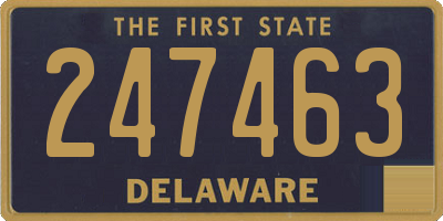 DE license plate 247463