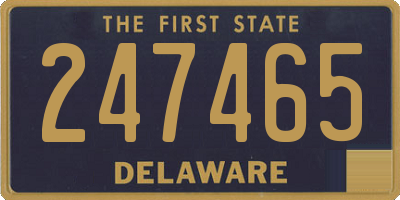 DE license plate 247465