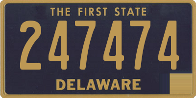 DE license plate 247474