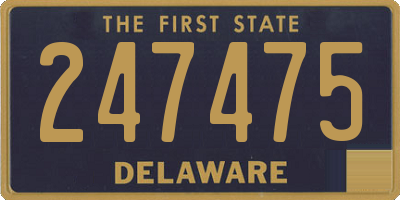 DE license plate 247475