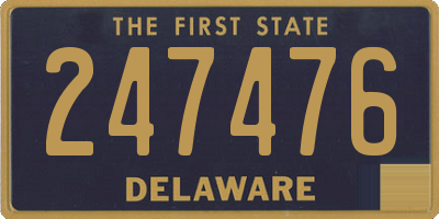 DE license plate 247476