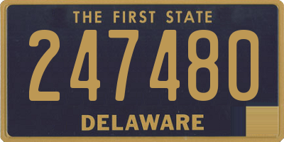 DE license plate 247480