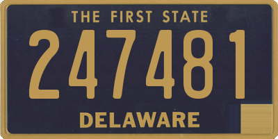 DE license plate 247481