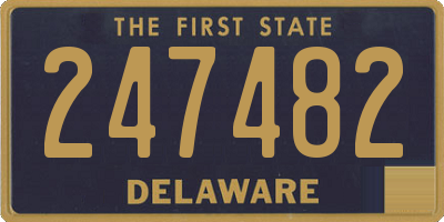 DE license plate 247482