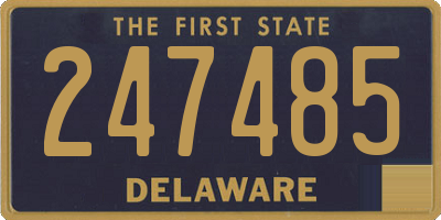 DE license plate 247485