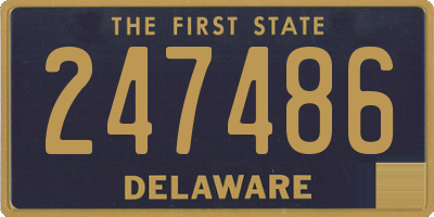 DE license plate 247486