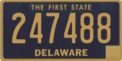 DE license plate 247488