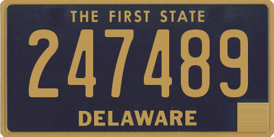 DE license plate 247489