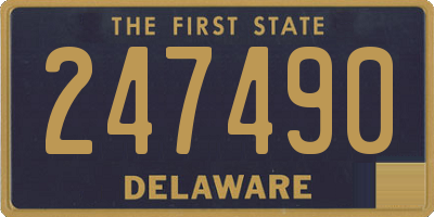 DE license plate 247490