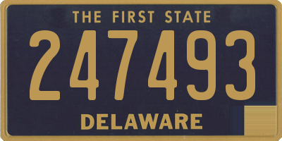 DE license plate 247493