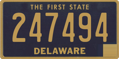 DE license plate 247494