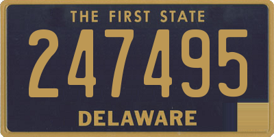 DE license plate 247495