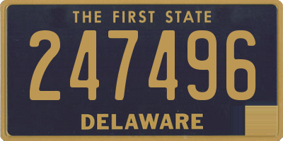 DE license plate 247496