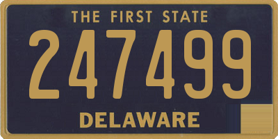 DE license plate 247499
