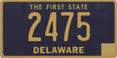 DE license plate 2475