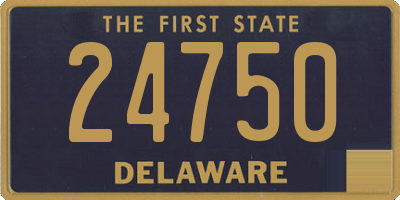 DE license plate 24750